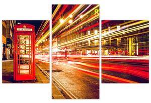 Slika crvene londonske telefonske govornice (90x60 cm)