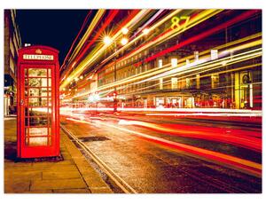 Slika crvene londonske telefonske govornice (70x50 cm)