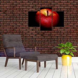Slika jabuke na crnoj pozadini (90x60 cm)