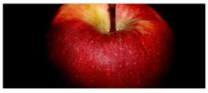 Slika jabuke na crnoj pozadini (120x50 cm)