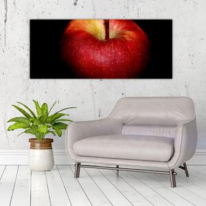 Slika jabuke na crnoj pozadini (120x50 cm)