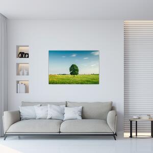 Slika drveta na livadi (90x60 cm)
