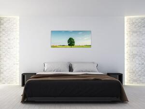 Slika drveta na livadi (120x50 cm)