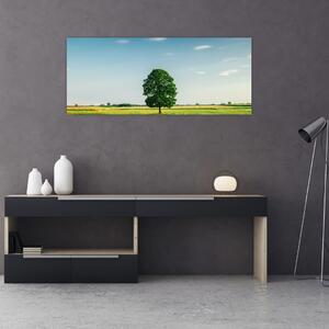 Slika drveta na livadi (120x50 cm)