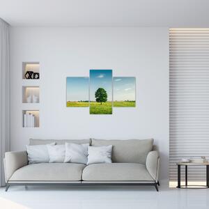 Slika drveta na livadi (90x60 cm)