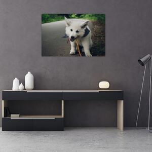 Slika bijelog psa (90x60 cm)