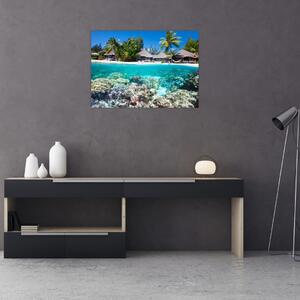 Slika plaže na tropskom otoku (70x50 cm)