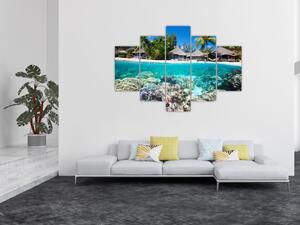 Slika plaže na tropskom otoku (150x105 cm)