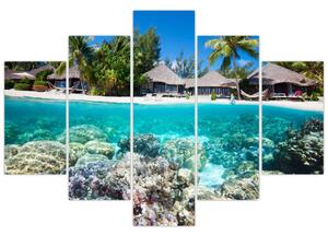 Slika plaže na tropskom otoku (150x105 cm)