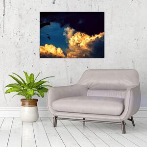 Slika padobranca u oblacima (70x50 cm)