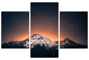 Slika zvjezdanog neba s planinama (90x60 cm)