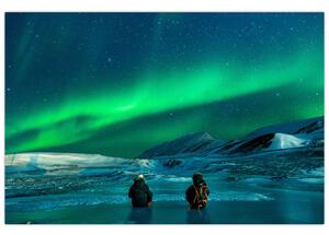 Slika ljudi pri polarnoj svijetolosti (90x60 cm)