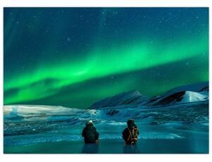 Slika ljudi pri polarnoj svijetolosti (70x50 cm)