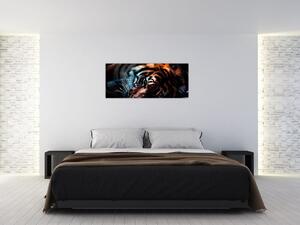 Slika ležećeg tigra (120x50 cm)