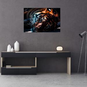 Slika ležećeg tigra (90x60 cm)