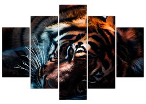 Slika ležećeg tigra (150x105 cm)