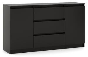 Zondo.hr Komoda Linea 140 2D3S (crna). Akcija -16%. 1158005