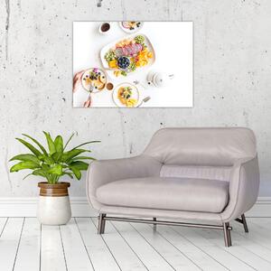 Slika tanjura s voćem na stolu (70x50 cm)