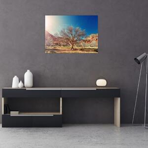 Slika stabla u pustinji (70x50 cm)