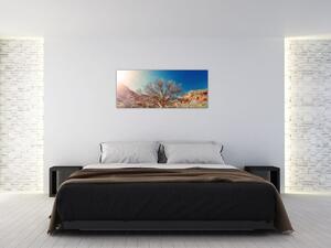 Slika stabla u pustinji (120x50 cm)