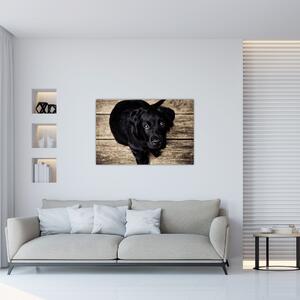 Slika crnog psića (90x60 cm)