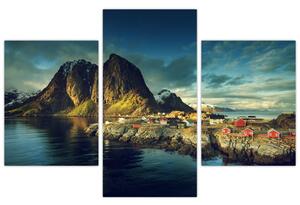 Slika ribarskog sela u Norveškoj (90x60 cm)