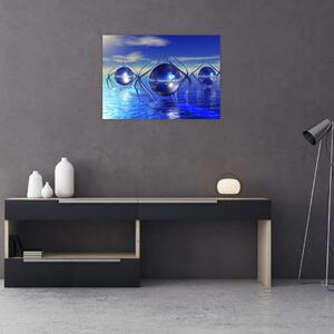 Slika apstrakcije - voda (70x50 cm)