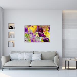 Slika apstrakcije - slikanje (90x60 cm)