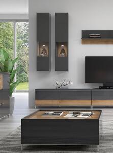 VISEĆA VITRINA RADDA ONYX SA RASVJETOM