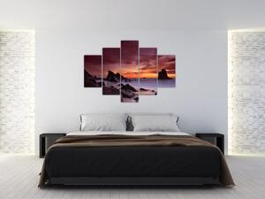 Slika zalaska sunca na obali (150x105 cm)