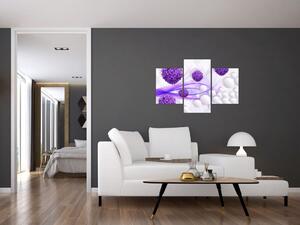 Slika - Kugle, kuglice, cvijeće, ... (90x60 cm)