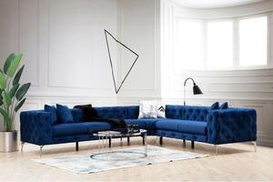 Atelier Del Sofa Kutna garnitura, Mornarsko plava, Como Left - Navy Blue