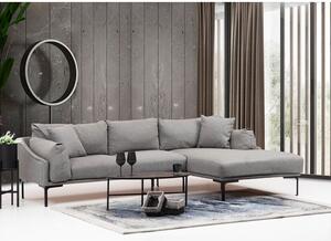 Atelier Del Sofa Kutna garnitura LEO, desna, siva, Leo Corner Right - Grey