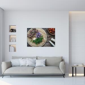 Slikanje - iz kuhinjske daske (90x60 cm)