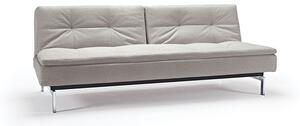 Kauč DUBLEXO SOFA BED s kromiranim nogicama-Svjetlo siva