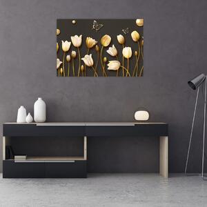 Slika - Tulipani - apstrakcija (90x60 cm)