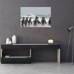 Slika pingvina uz ocean (90x60 cm)