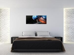 Slika planeta u svemiru (120x50 cm)