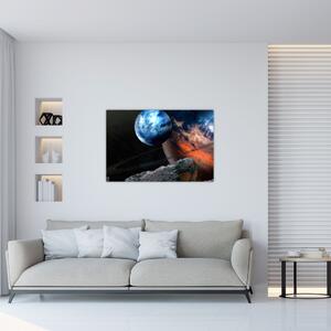 Slika planeta u svemiru (90x60 cm)