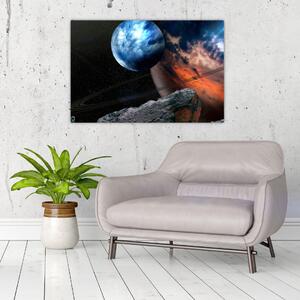 Slika planeta u svemiru (90x60 cm)