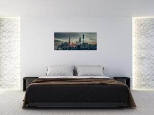 Slika grada u sumrak (120x50 cm)