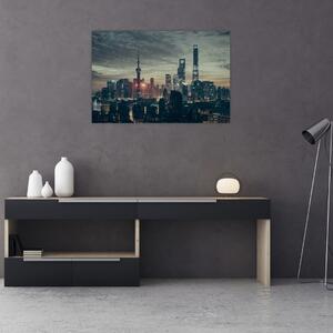Slika grada u sumrak (90x60 cm)