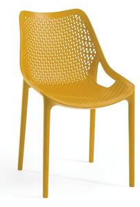 Žuta plastična vrtna stolica Bilros - Rojaplast