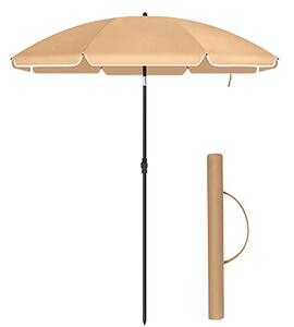 Suncobran 200 cm, UPF 50+ zaštita od sunca, bez postolja – taupe