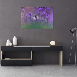 Slika - Leptir u lavandi (90x60 cm)