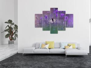 Slika - Leptir u lavandi (150x105 cm)
