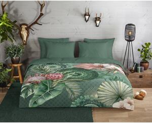 Zelena flanel posteljina za krevet 140x200 cm - HIP