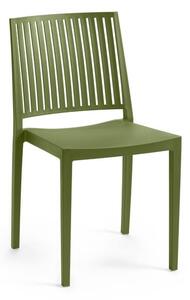 Zelena plastična vrtna stolica Bars - Rojaplast