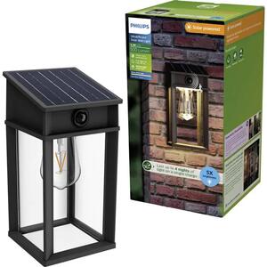 Geri VANJSKA ZIDNA SOLARNA SVJETILJKA SA SENZOROM 3.2W 2700K CRNA 8720169361829