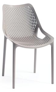 Svijetlo smeđa plastična vrtna stolica Bilros - Rojaplast
